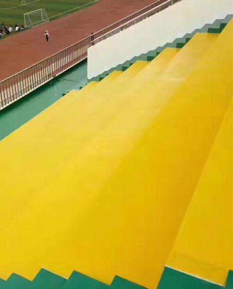九寨沟球场台阶翻新修补改造
